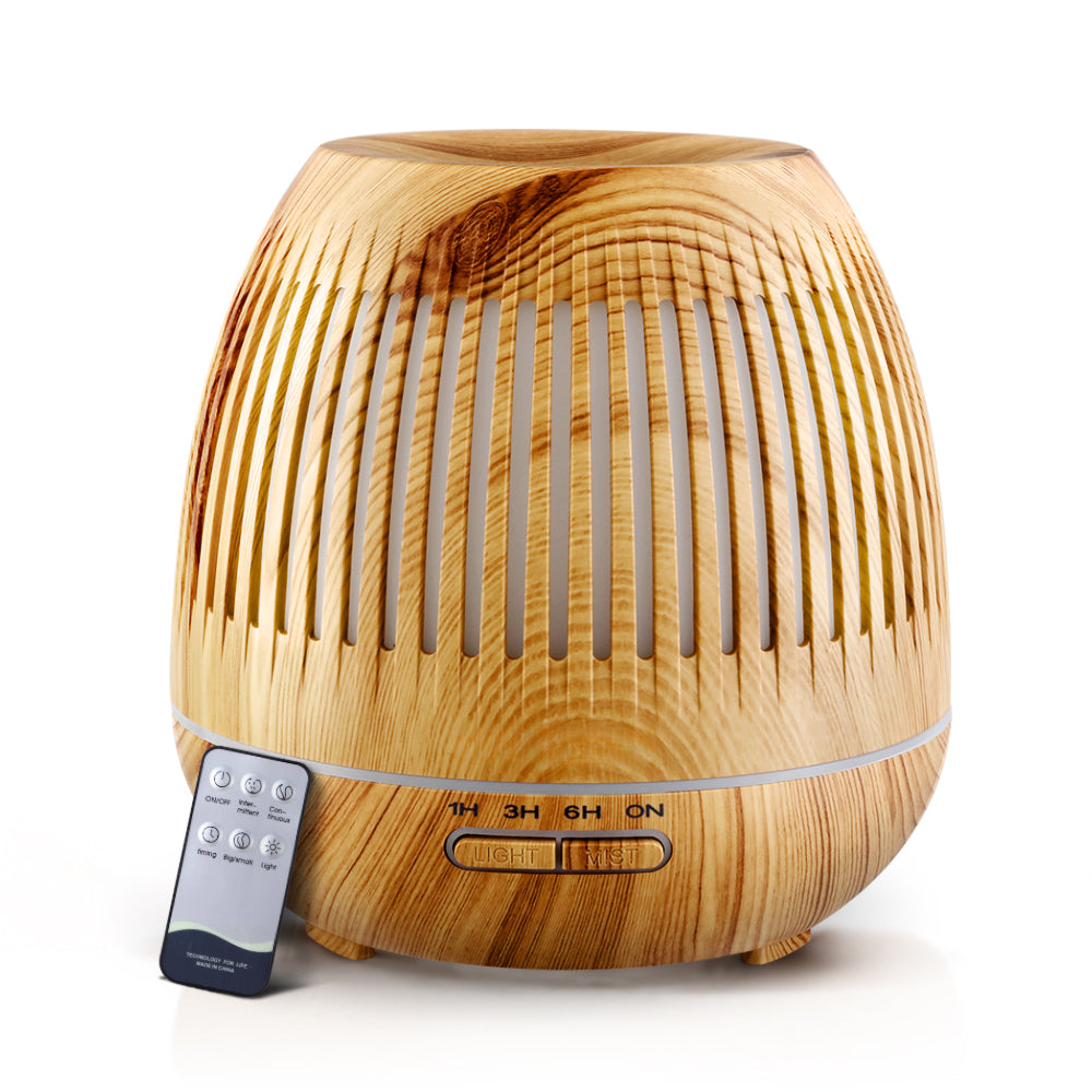Aromatherapy Diffuser Aroma Essential Oils Air Humidifier LED Light 400ml