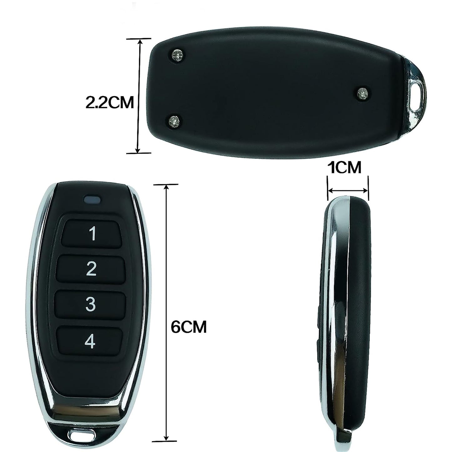 Garage Gate Door Remote Control for ATA PTX5 Replacement - Black