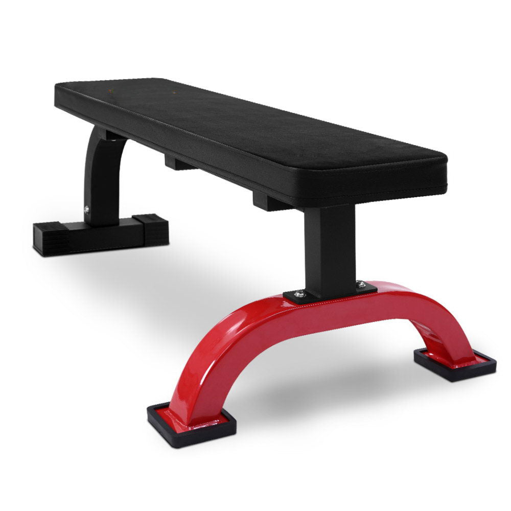 Fitness Flat Bench Weight Press Gym Home Strength Training Exercise - Max Weight 300kg