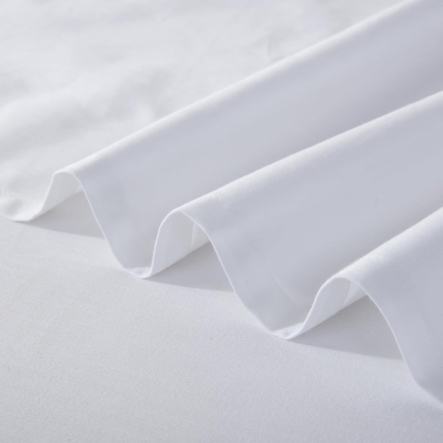 500TC Soft and Luxurious 100% Cool Breathable Cotton Flat Sheet - White