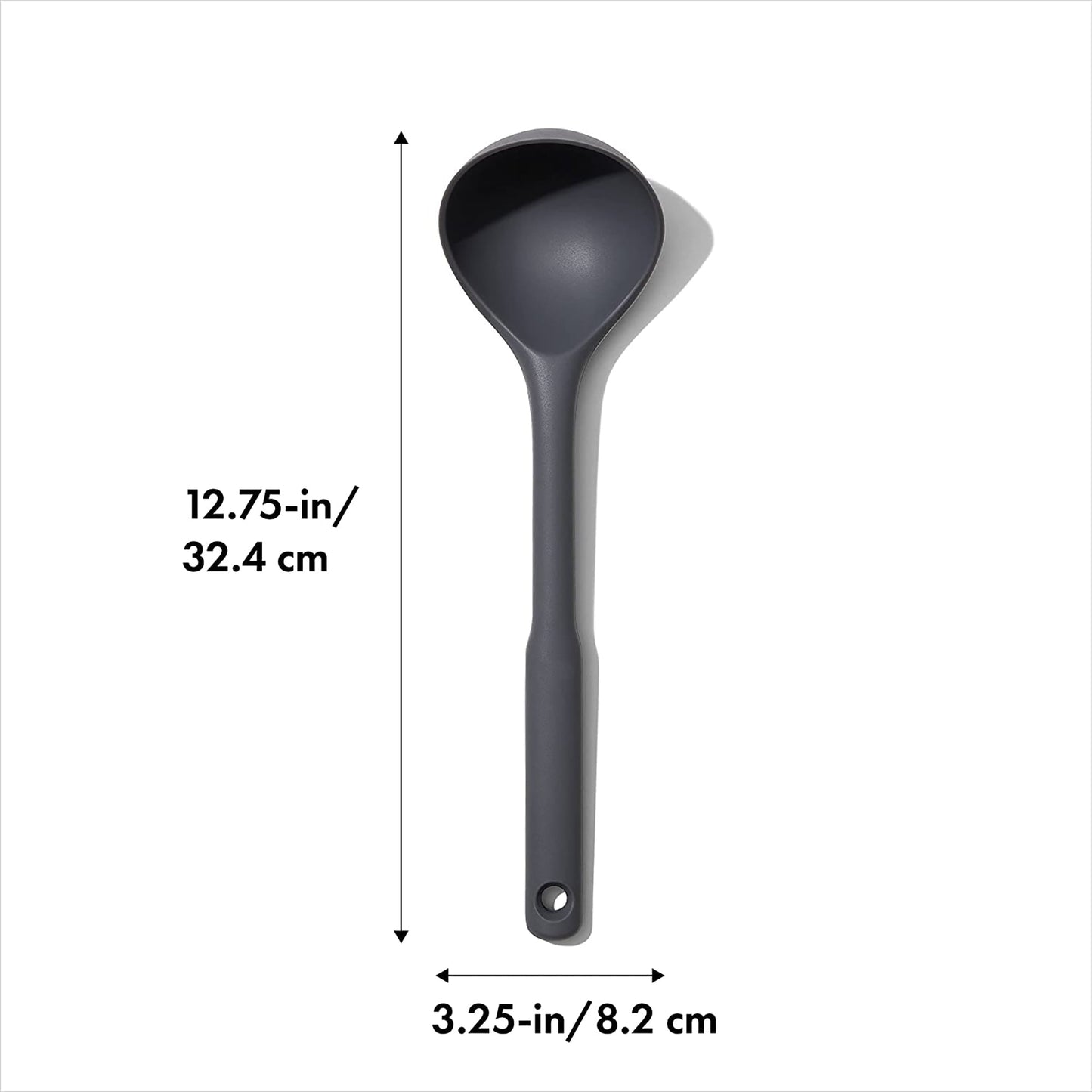 Silicone Soup Ladle Kitchen Utensil - Black