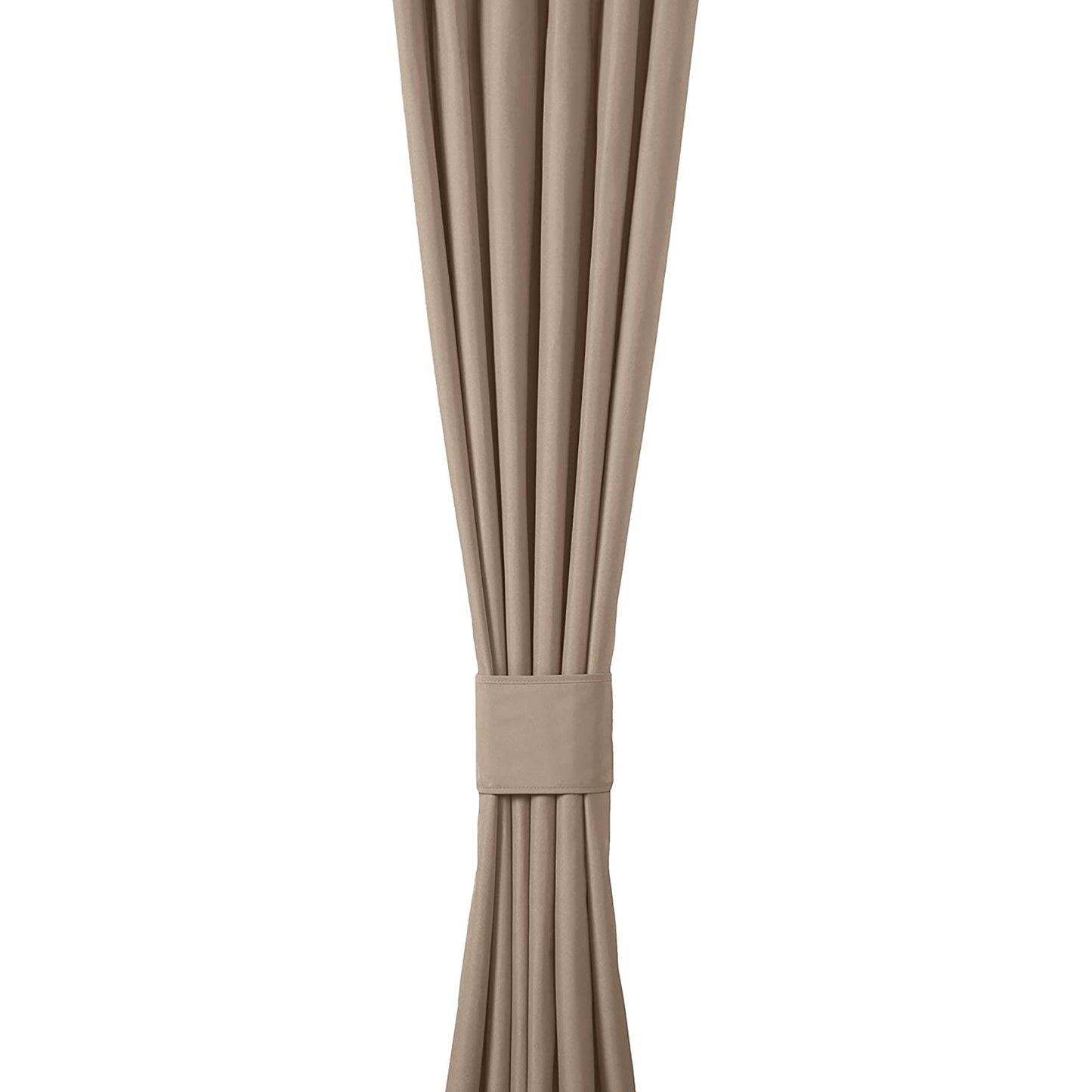 Room Darkening Blackout Window Curtains with Grommets 2 Panels - 42x84 - Taupe