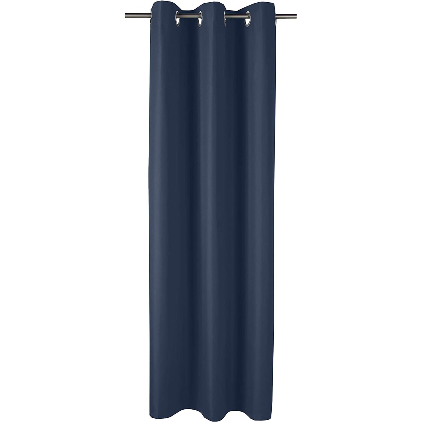 Room Darkening Blackout Window Curtains with Grommets 2 Panels - Navy
