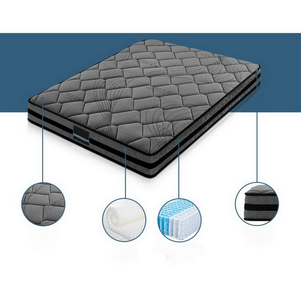 Bedding Pocket Spring Mattress Thick - Single/King Single/Double/Queen