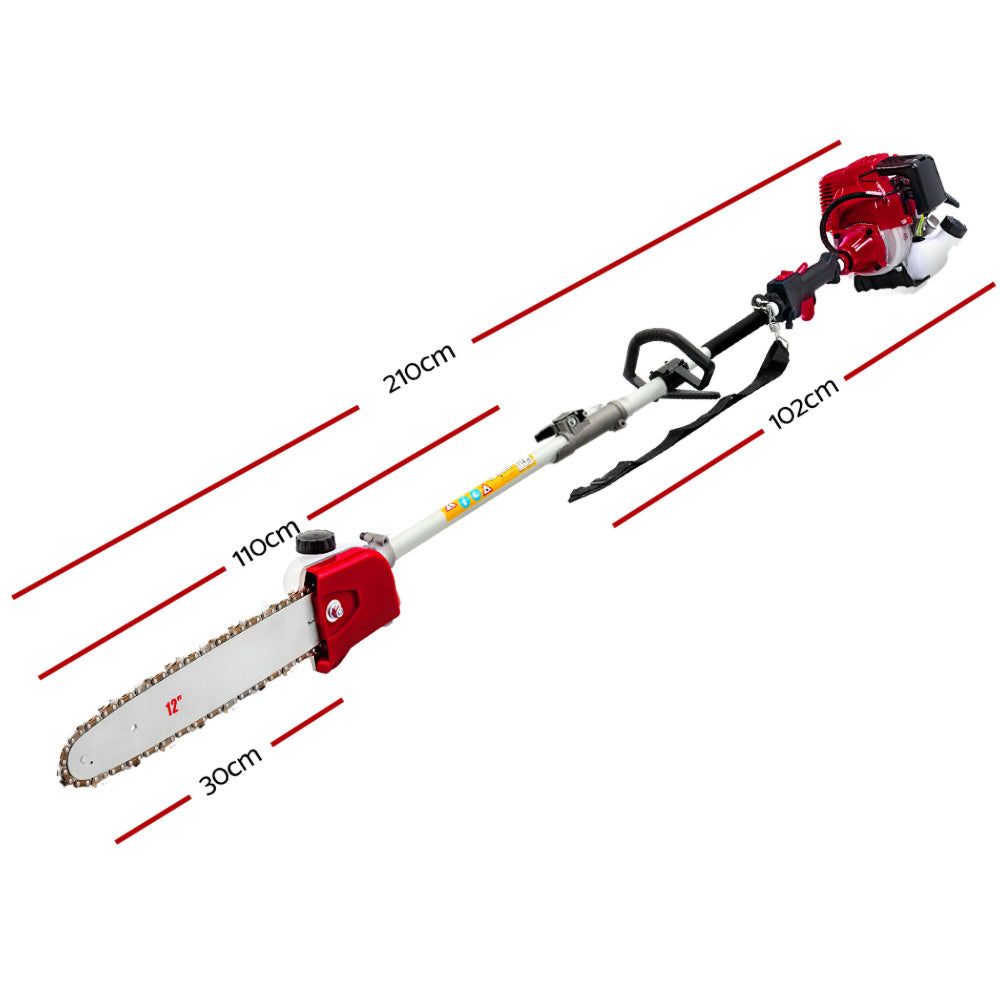 Petrol Pole Chainsaw Hedge Trimmer Pruner Long - 4 Stroke