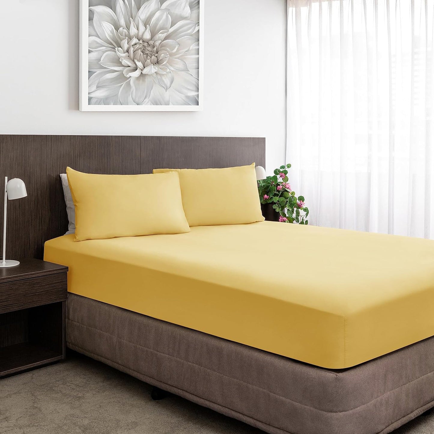 1500tc Ultra-Soft Breathable Microfibre Deep Pocket Bed Sheet Set - Taupe