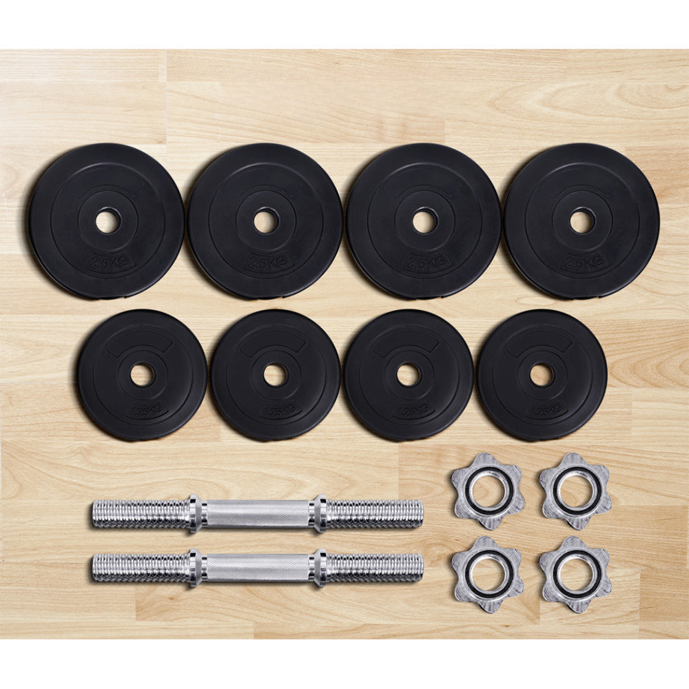 20KG Dumbbells Dumbbell Set Weight Training Plates Home Gym Fitness Exercise