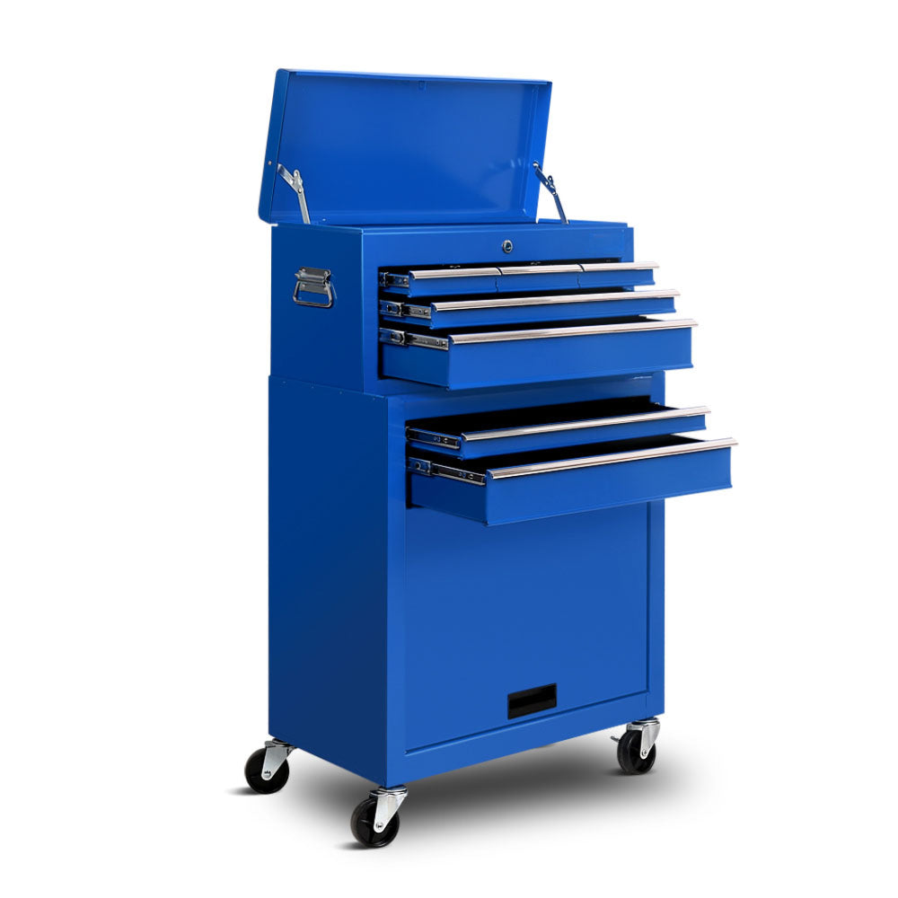 Tool Cart Trolley Mechanic Steel Storage Organizer 7 Drawer - Blue