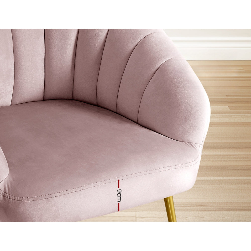 Armchair Lounge Chair Armchairs Accent Chairs Velvet Sofa Pink Couch