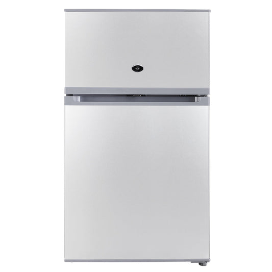 65L Portable Fridge Bar Freezer Cooler Upright 12V/24V/240V Caravan Car Silver