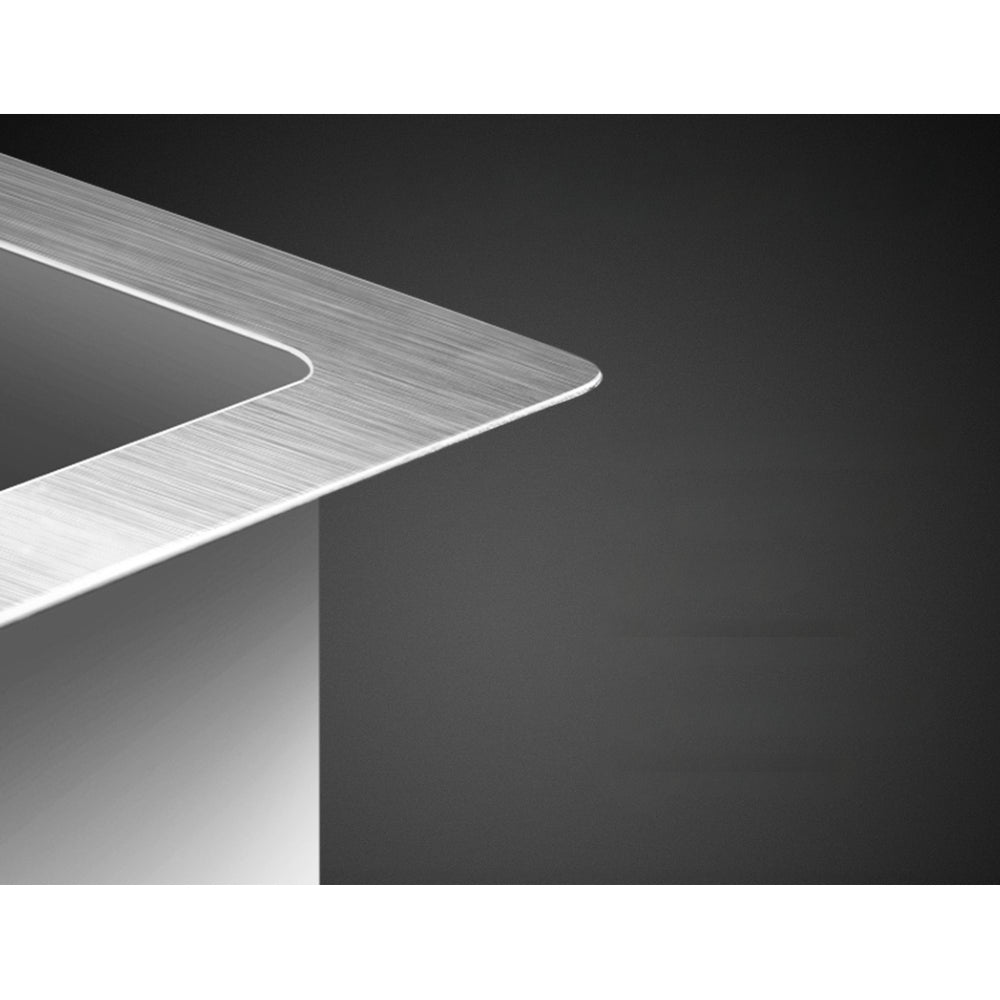 36cm x 36cm Stainless Steel Kitchen Sink Under/Top/Flush Mount Silver