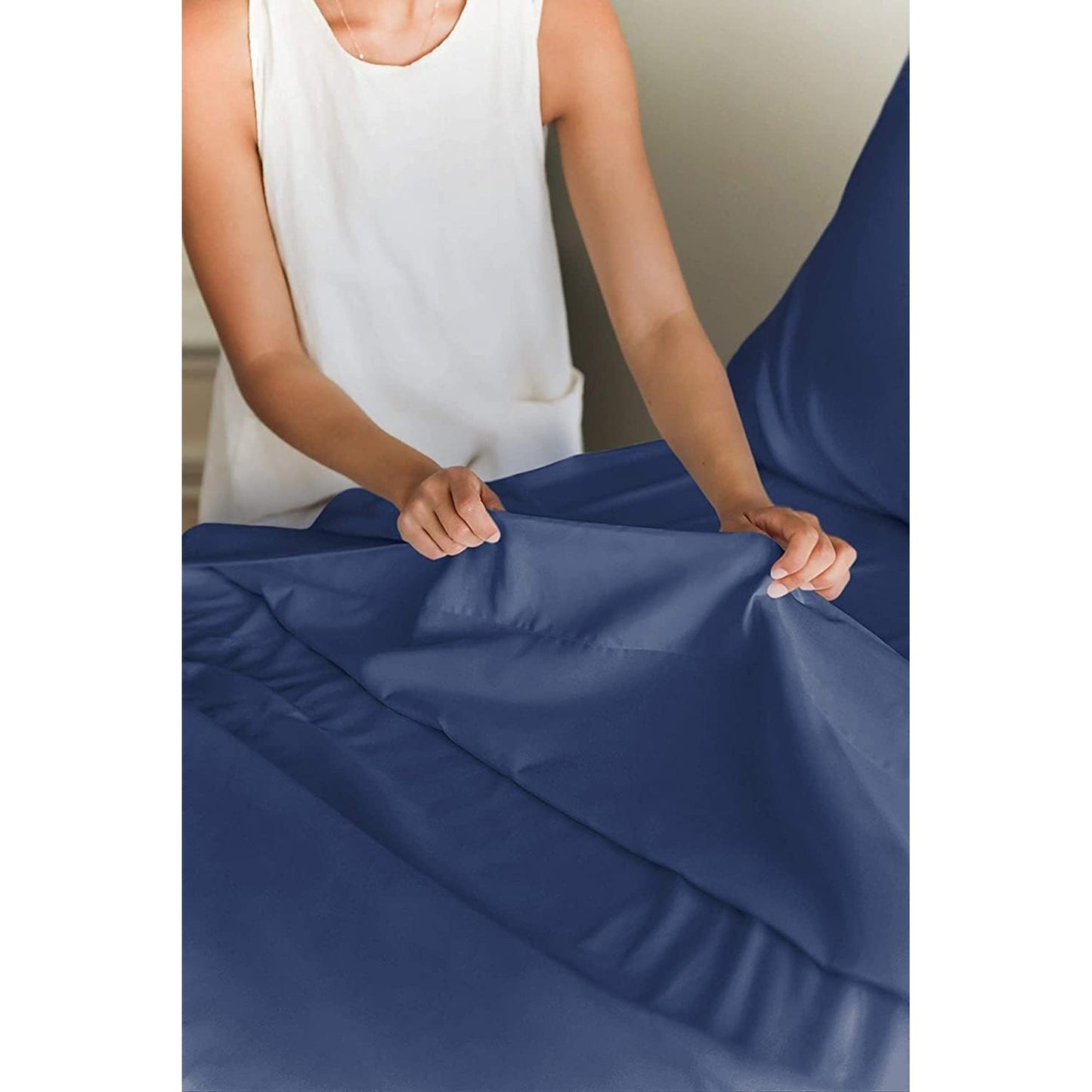 2000TC Ultra-Soft Luxury Deep Pocket Bedding Sheet Set - Royal Blue