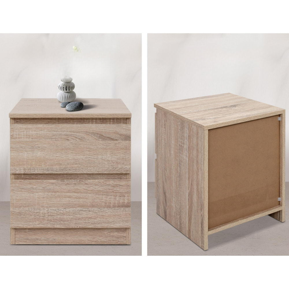 Bedside Tables Drawers Side Table Bedroom Furniture Nightstand Wood Lamp
