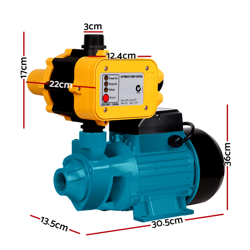 Auto Peripheral Pump Water Garden Tank Irrigation QB60 - Blue
