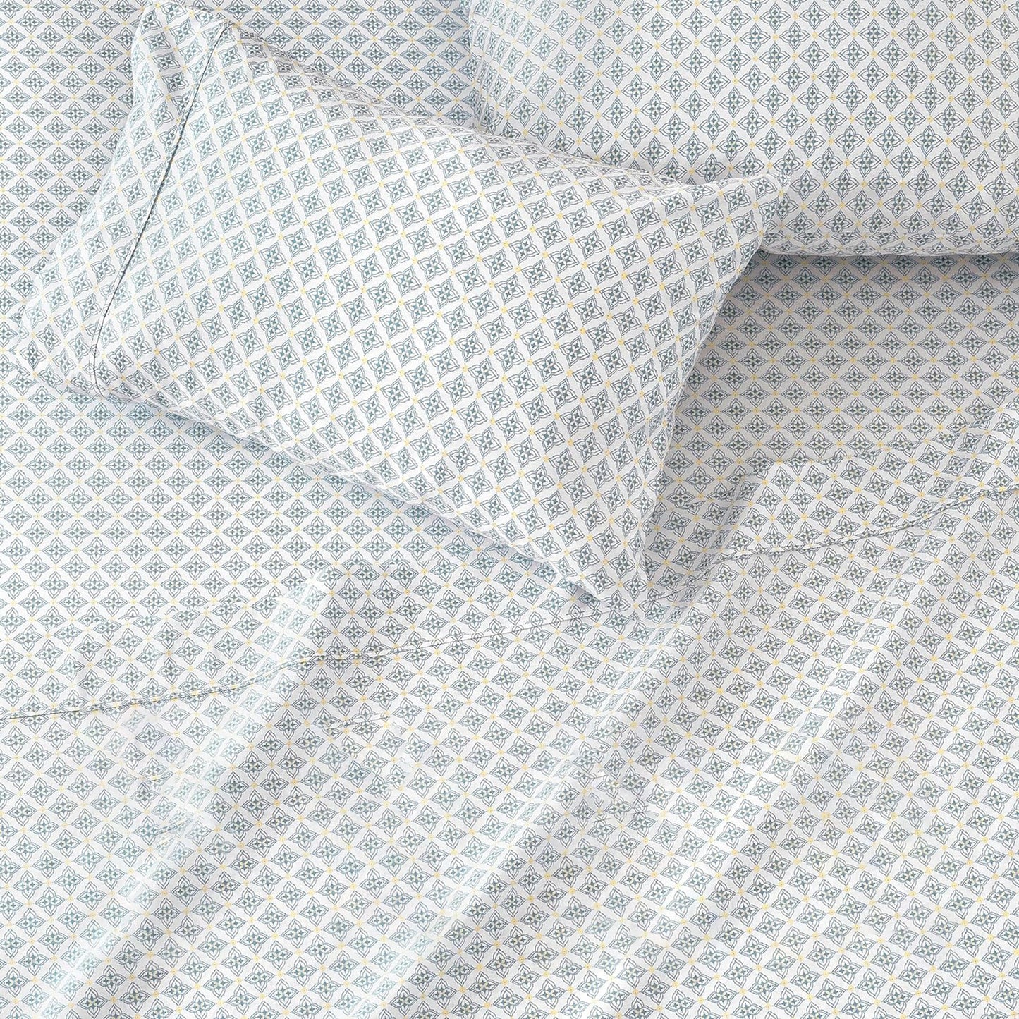 100% Cotton Soft and Durable Sateen Bed Sheet Set - China Blue