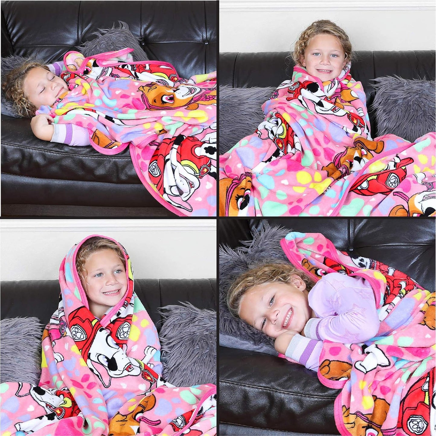 Bedding Super Soft Plush Throw Blanket - Paw Patrol Girls