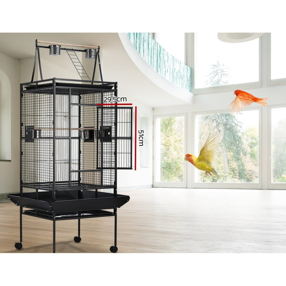 Bird Cage Pet Aviary Travel Stand Budgie Parrot Toys Large - 173cm