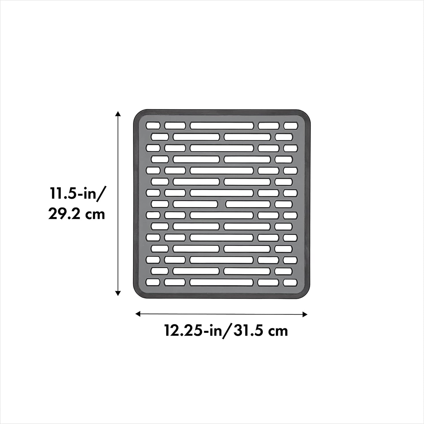 Small Sink Silicone Kitchen Mat - Grey