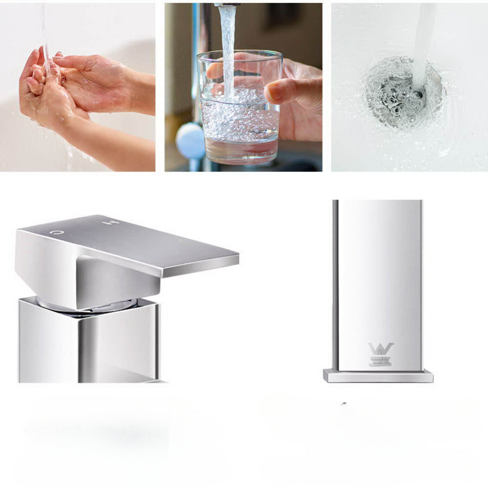 Basin Mixer Tap Faucet Silver