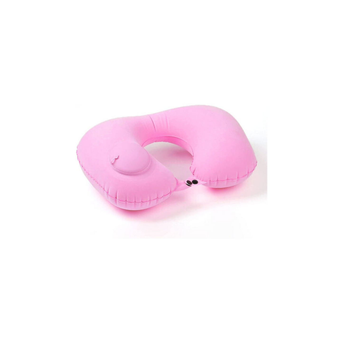 U Shaped Inflatable Neck Travel Pillow Press Type Car Flight Head Rest