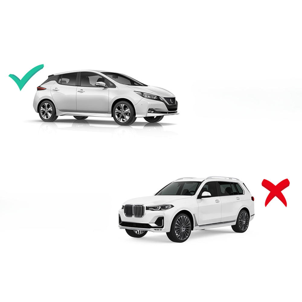 Universal Car Roof Rack Cross Bars Aluminium Carrier Silver - Up to 75kg