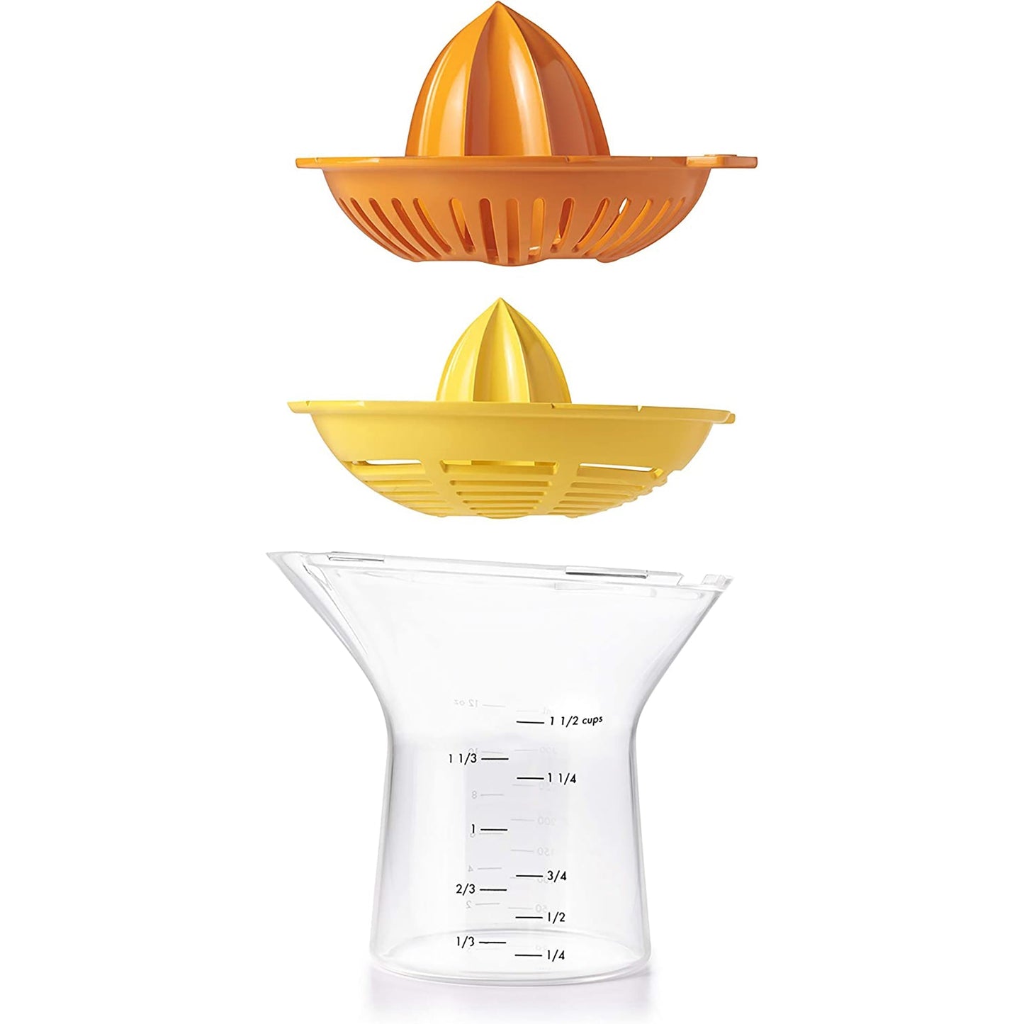 2-in-1 Citrus Juicer Lemon and Orange Squeezer 350 ml - Orange