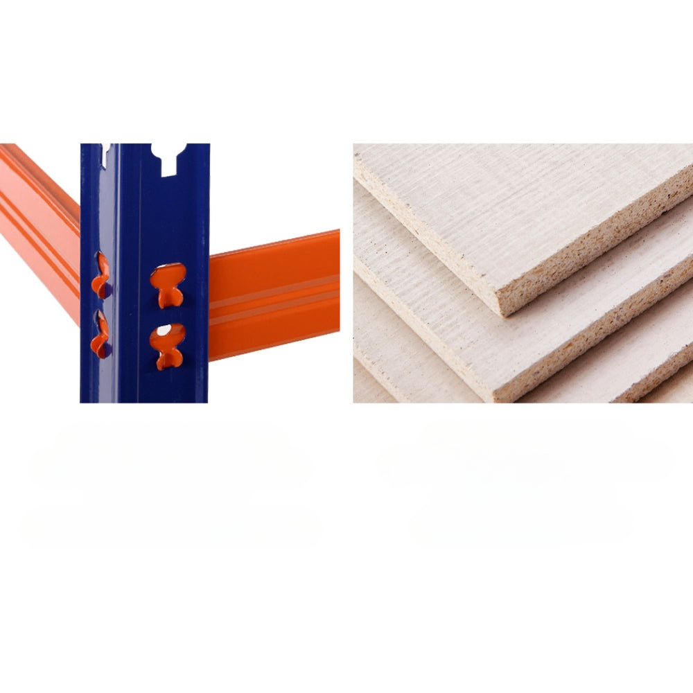 Steel Garage Shelving Warehouse Rack Pallet Storage - Orange and Blue