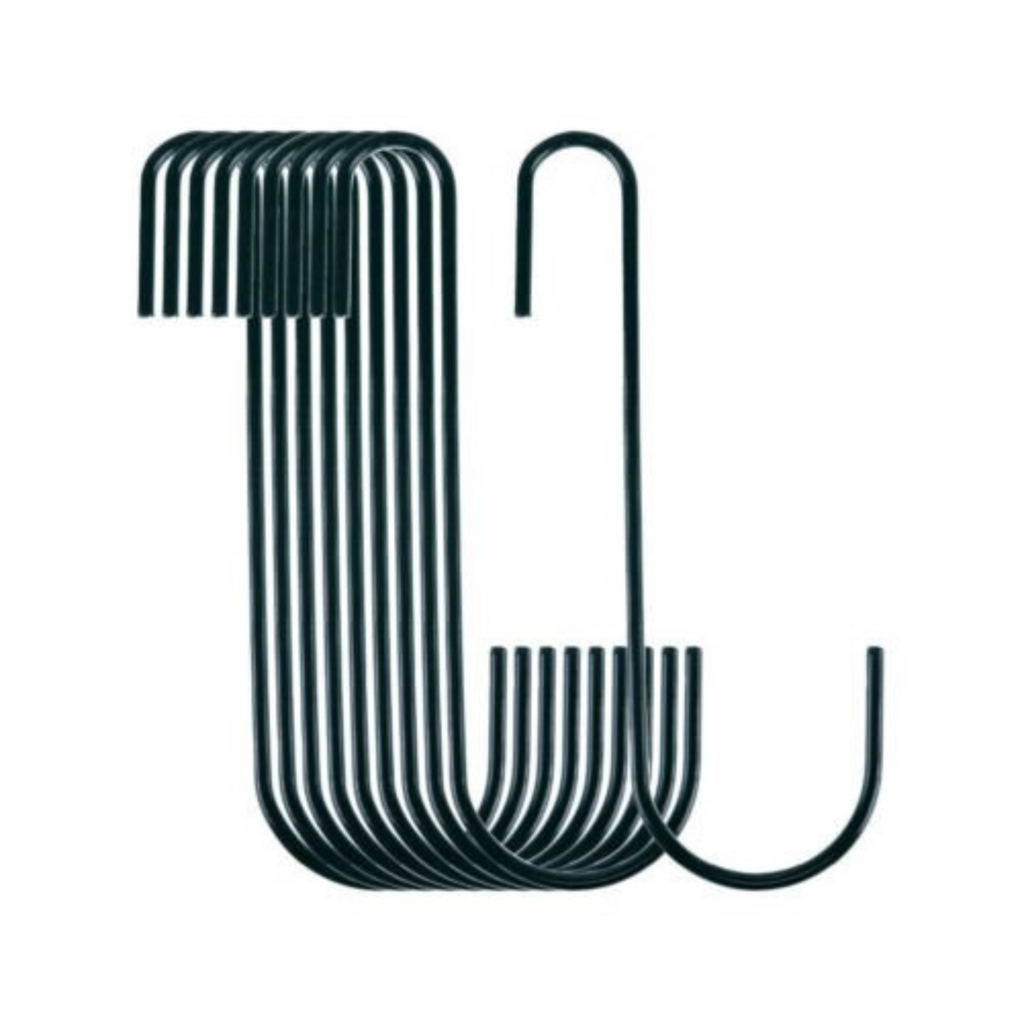 10pcs Hanging Basket Hooks Powder Coated Easy Hang for 225mm