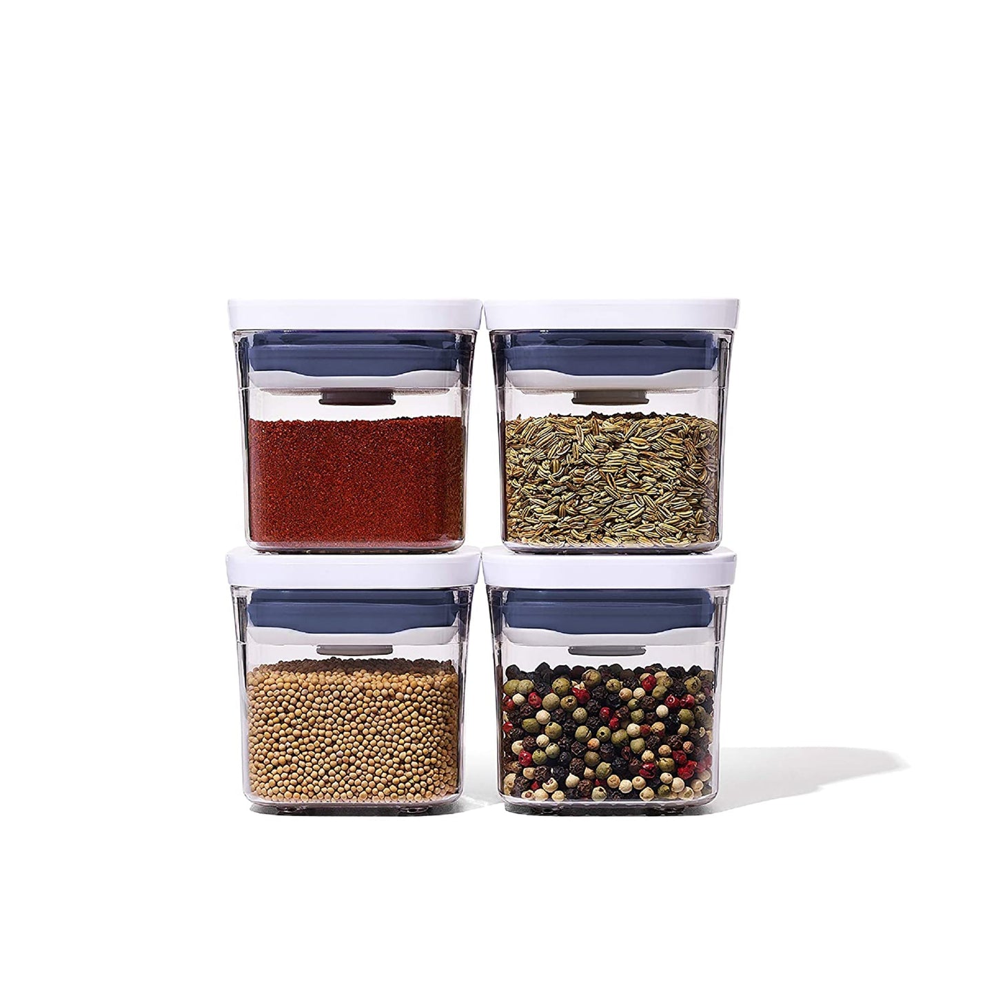 4 Piece 0.2 Litre Canister Set Made from BPA Free Plastic