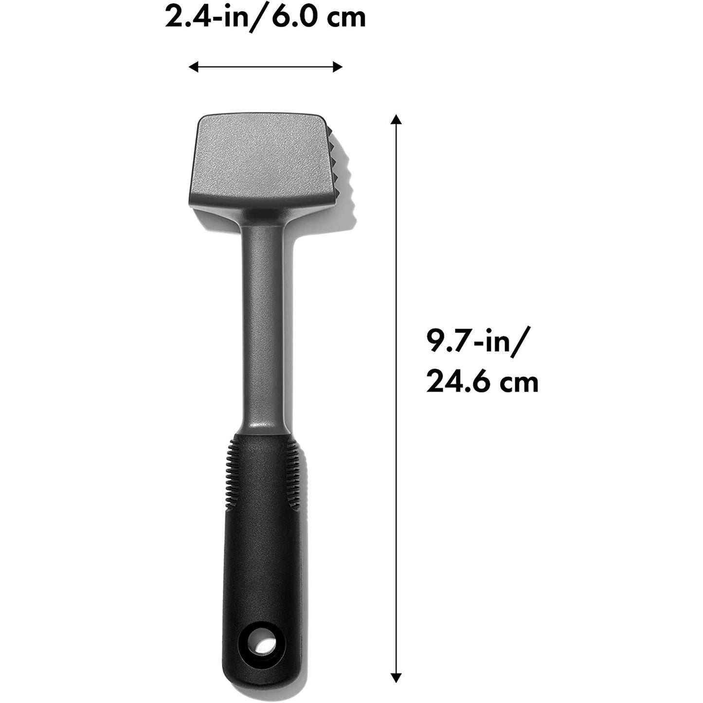 Dual Aluminum Head Meat Tenderizer - Black