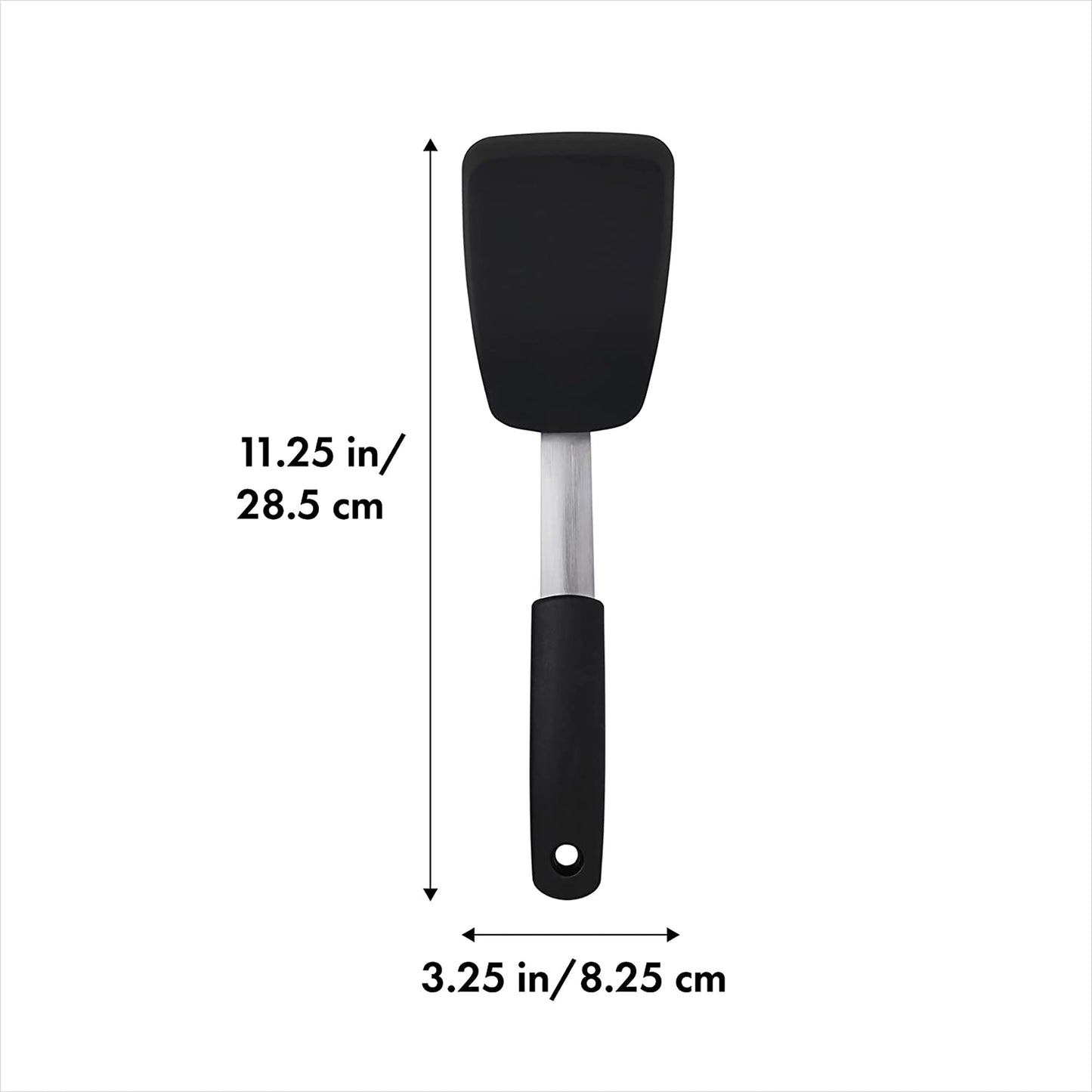 Silicone Cooking Spatula for Non-Stick Cookware - Black