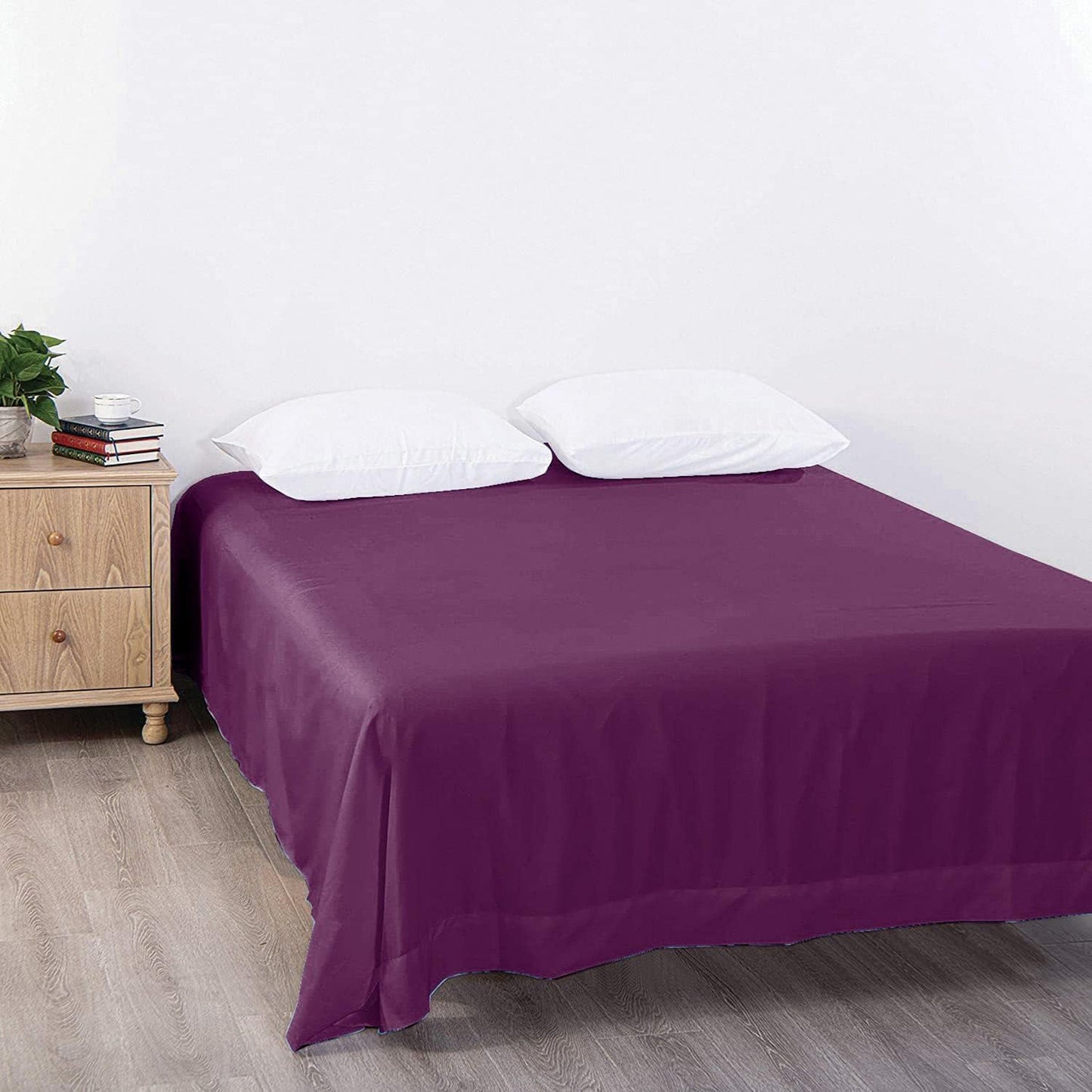 2000TC Hotel Luxury Cooling and  Breathable Bed Sheet Set - Purple