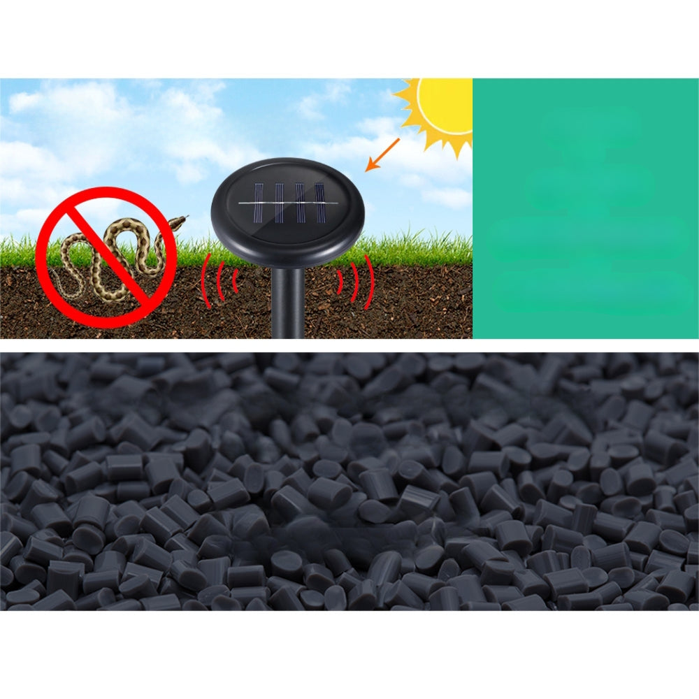 Solar Powered Garden Rat Snake Pest Repellers - 10x
