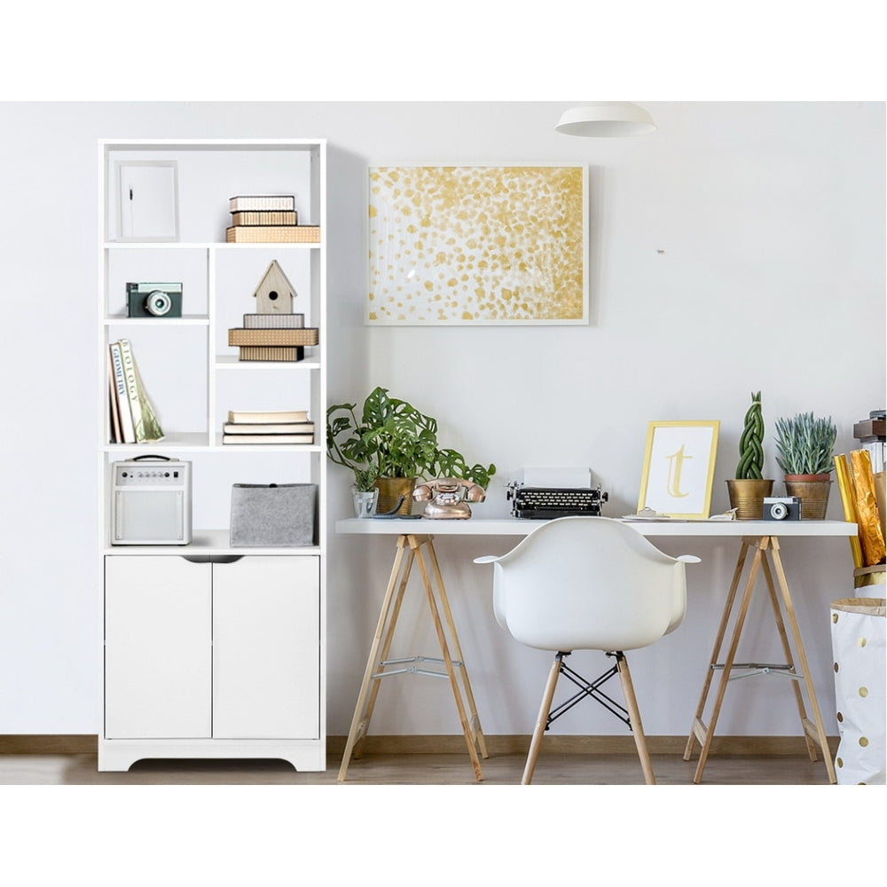 Bookshelf Display Shelf Adjustable Storage Cabinet Bookcase Stand Rack
