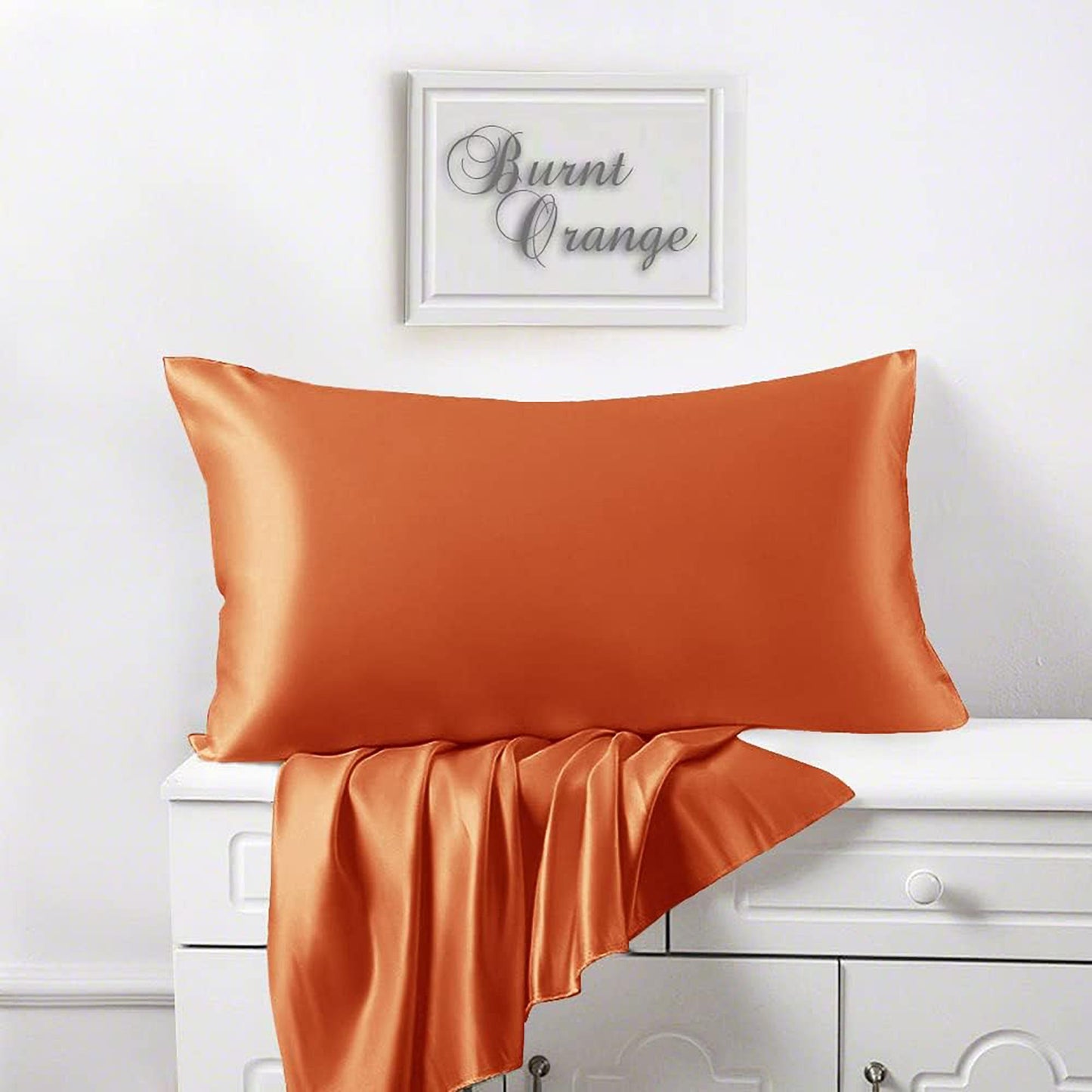 Soft Silky Smooth 100% Bamboo Cooling Breathable Quilt Cover Set - Orange