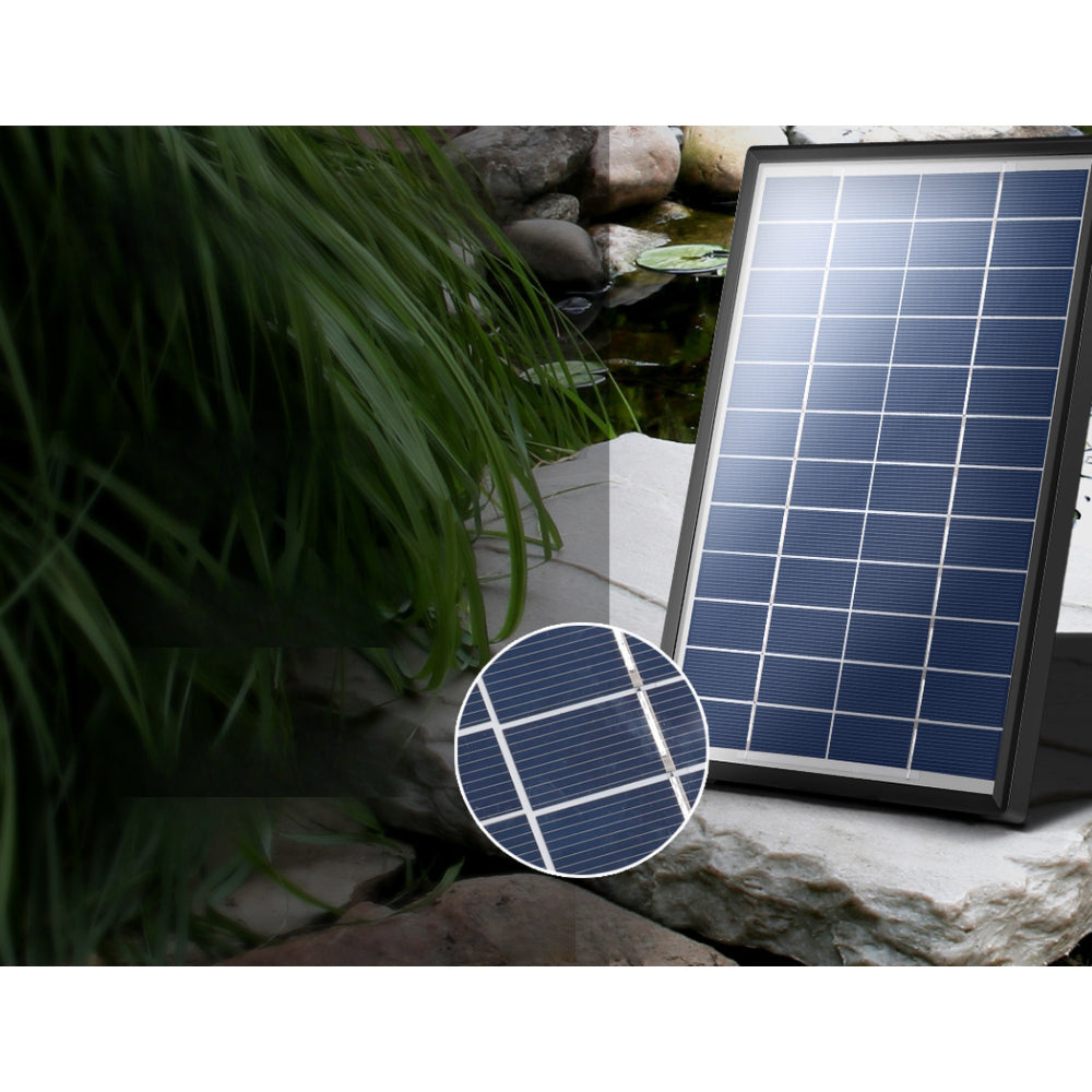 Solar Pond Pump Powered Garden Bird Bath Submersible Kit Panel Outdoor 6 FT