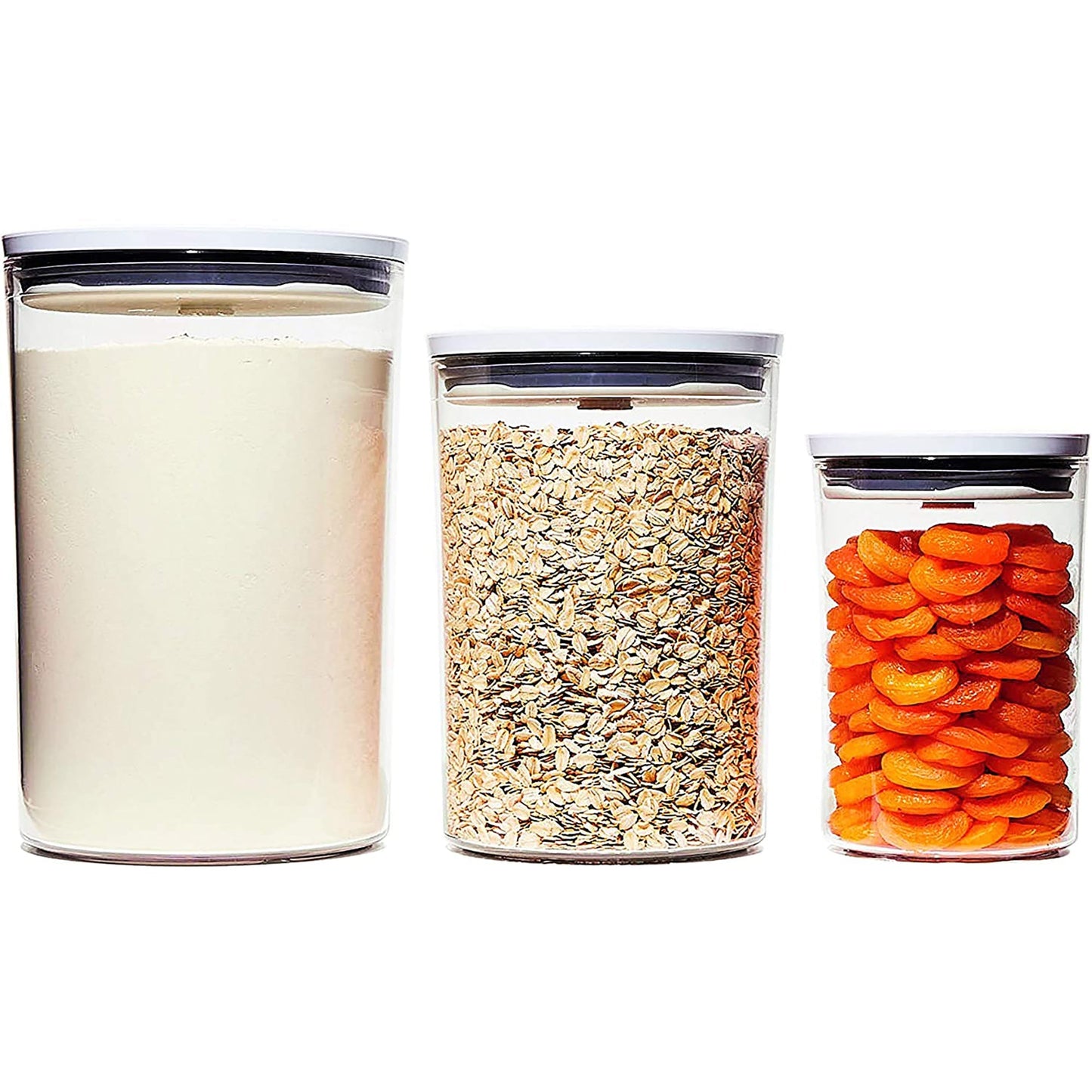 FBA Free 3 Piece Round POP Food Canister Set