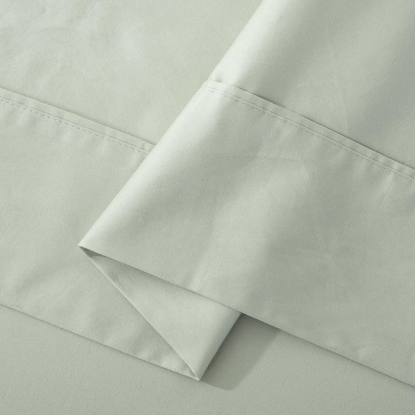 500TC Soft and Luxurious 100% Cool Breathable Cotton Flat Sheet - Sage