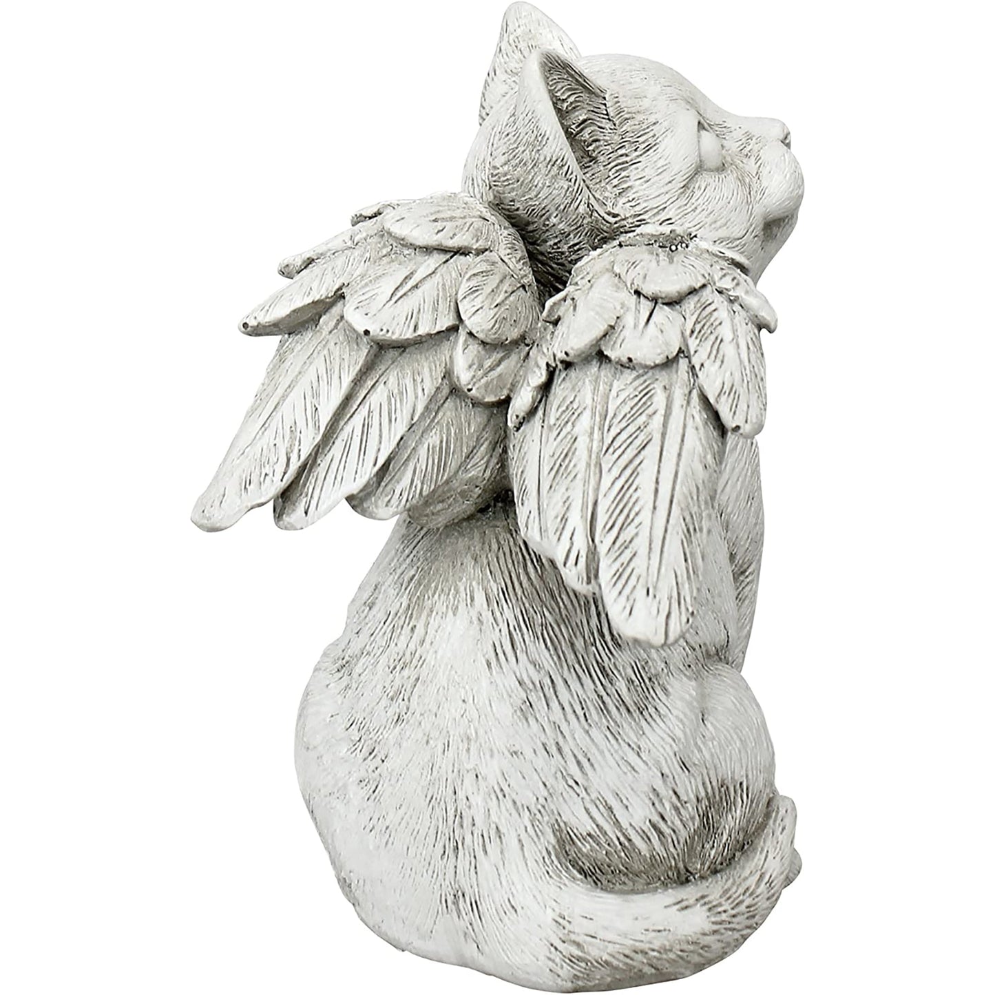 Loving Friend Memorial Pet Cat Statue Medium Antique Stone