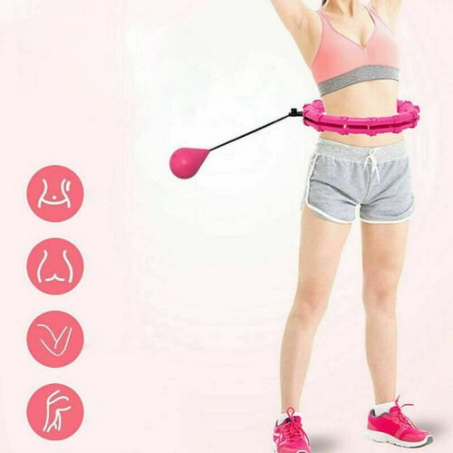24 Knots Smart Hula Hoop Detachable Fitness Weighted Hoola Hoops