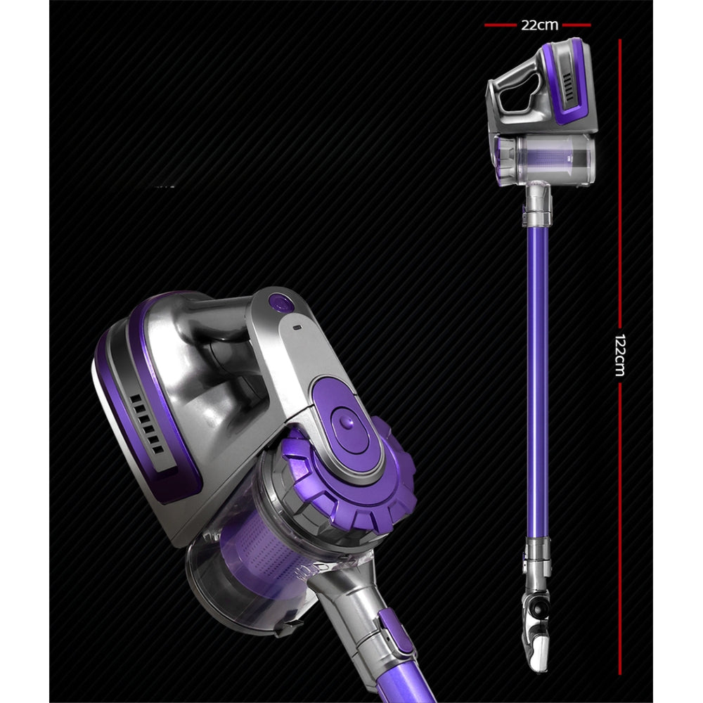 150 Cordless Handheld Stick Vacuum Cleaner 2 Speed   Purple And Grey