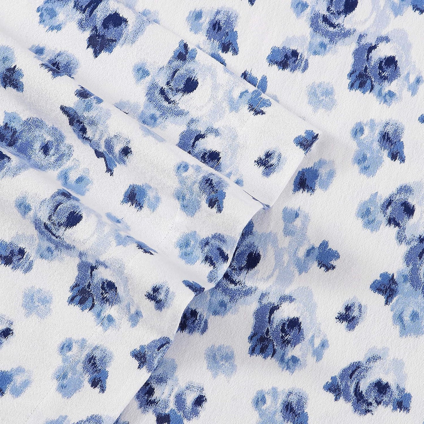 Soft Brushed Cotton Flannel Bedding Sheet Set - Emelisa Blue