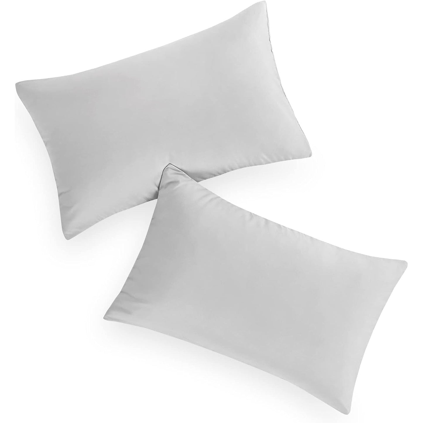 1000TC Ultra Soft Microfibre Pair of Pillowcases - Light Grey