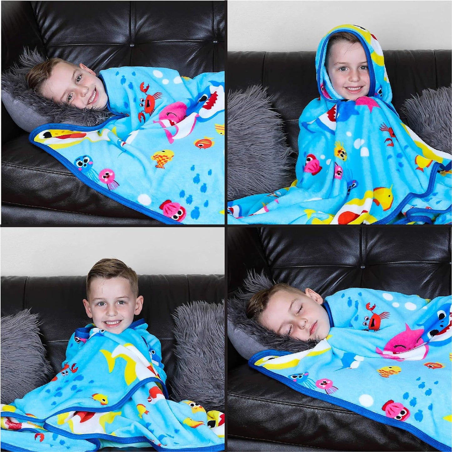 Bedding Super Soft Plush Throw Blanket - Baby Shark