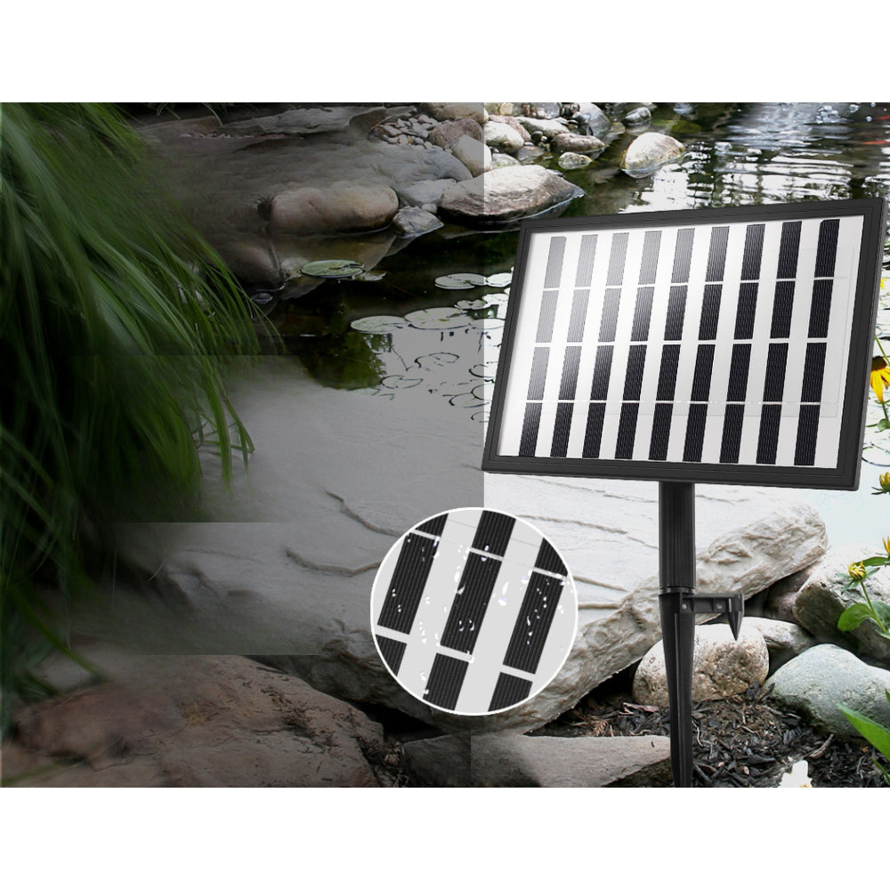 Solar Pond Pump Outdoor Garden Submersible Water Pumps with Battery Kit 4 FT