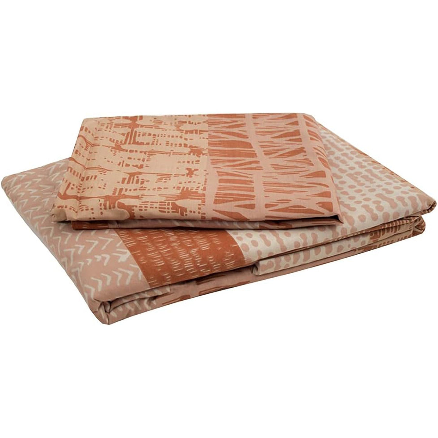 Darlington King Polycotton Quilt Cover Set - Terracotta