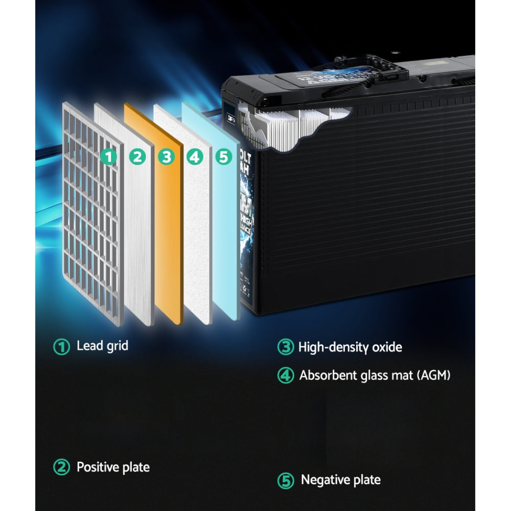 Portable Battery Sealed Marine Solar AGM 4WD 135Ah - 12V