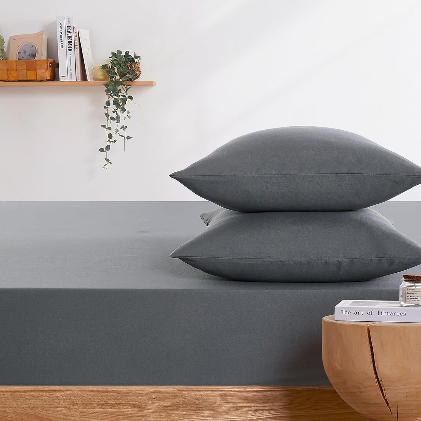 1000TC Ultra Soft Microfibre Extra Deep Fitted Sheet Set - Grey