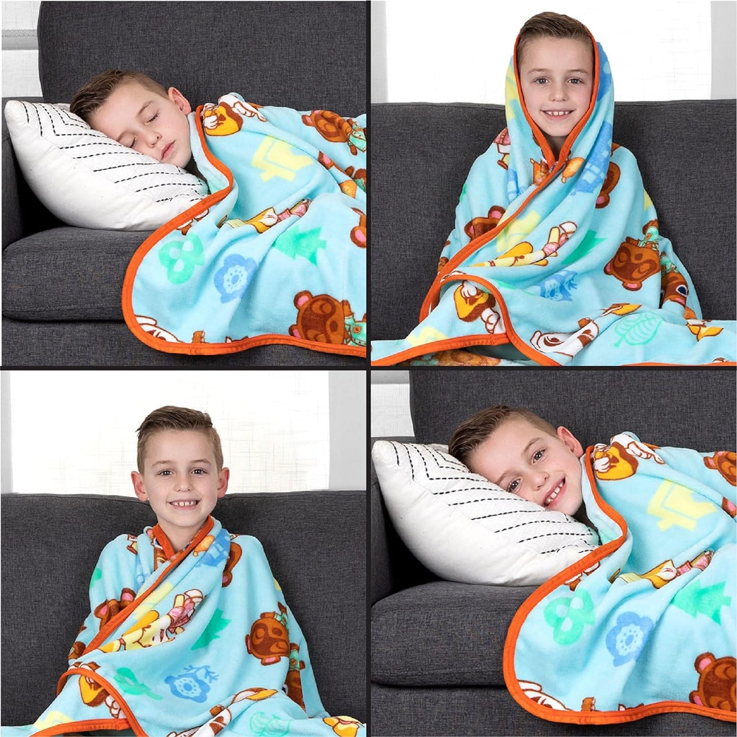 Bedding Super Soft Plush Throw Blanket - Animal Crossing