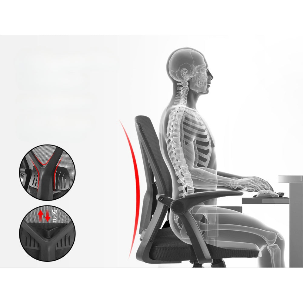 Gaming Office Chair Mesh Computer Chairs Swivel Executive Mid Back Black